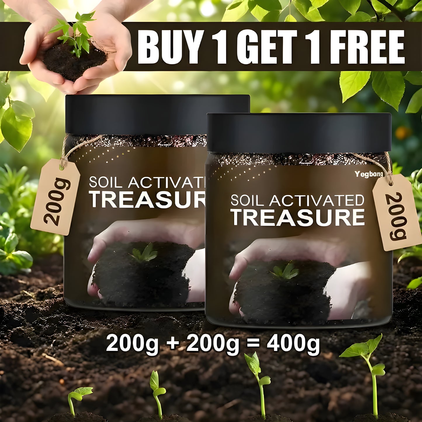GrowZen™ Premium Soil Activator (200g × 2) — Buy 1 Get 1 FREE 🌱