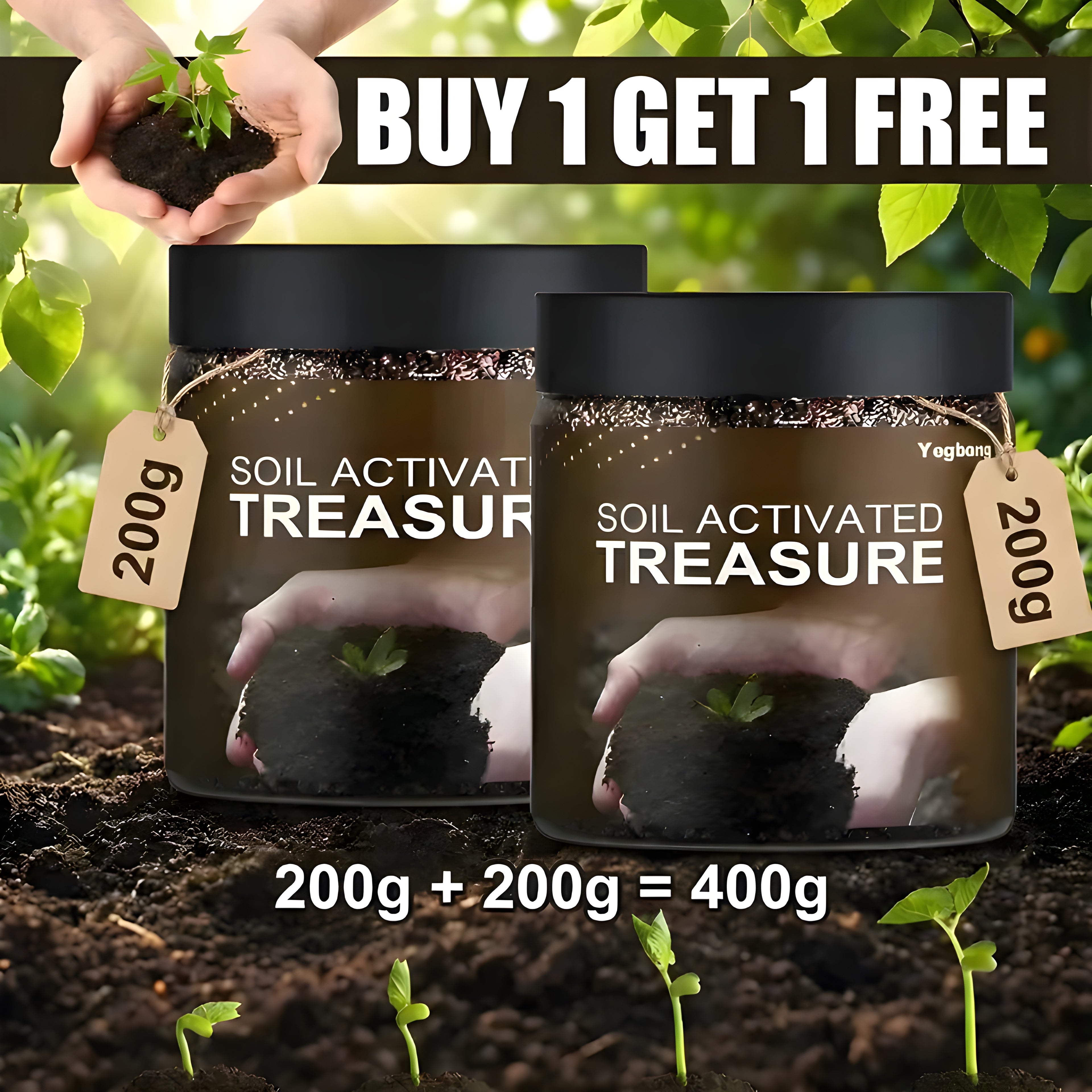 GrowZen™ Premium Soil Activator (200g × 2) — Buy 1 Get 1 FREE 🌱
