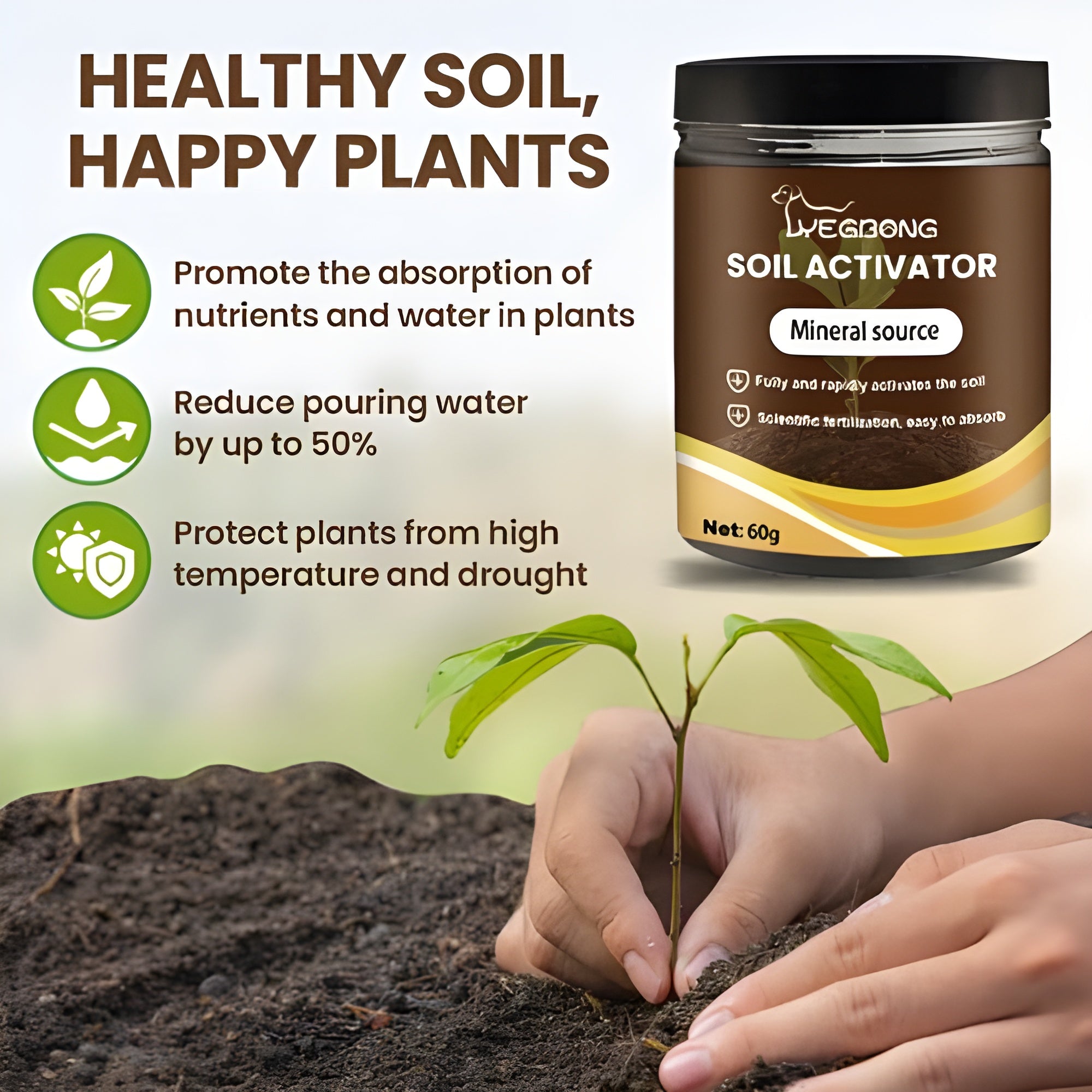 GrowZen™ Premium Soil Activator (200g × 2) — Buy 1 Get 1 FREE 🌱