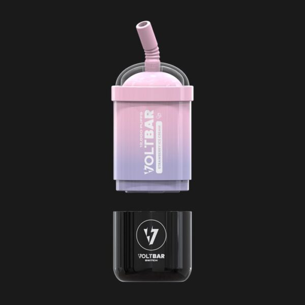 voltbar 12000 puff strawberry ice cream full kit